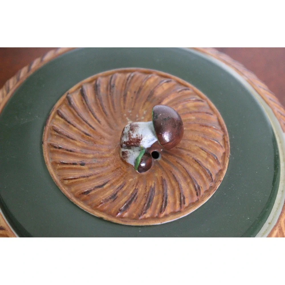 Antique  Pillivuyt French Ceramic Tureen with Mushroom Finial